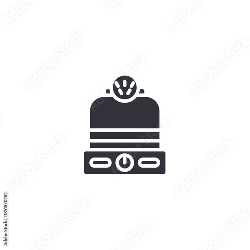 Large humidifier unit icon representing high performance air moisture system, room coverage, and professional indoor air management.