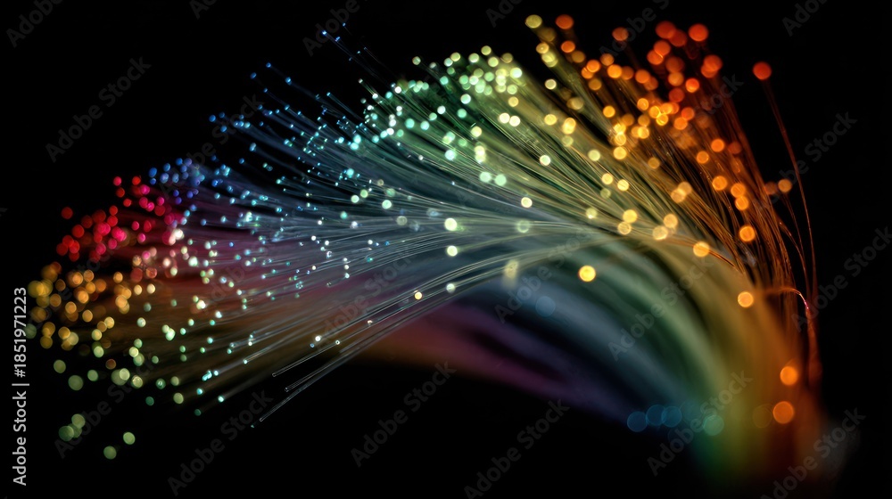 Obraz premium Fiber optics technology