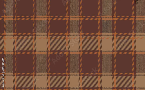 Vintage Plaid Pattern Background Textile Design Element