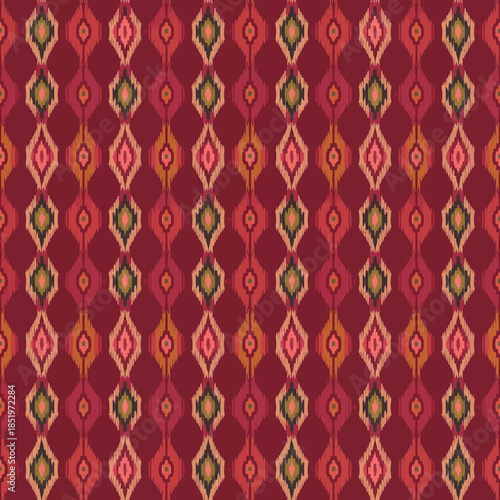 Vibrant Geometric Pattern Red Orange Background Design
