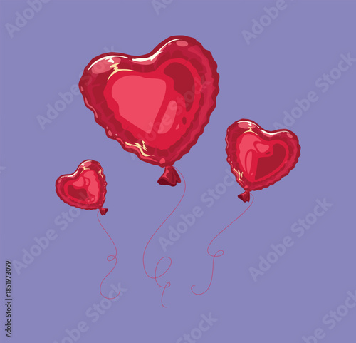 Decorative heart balloons enhance festive and social gatherings