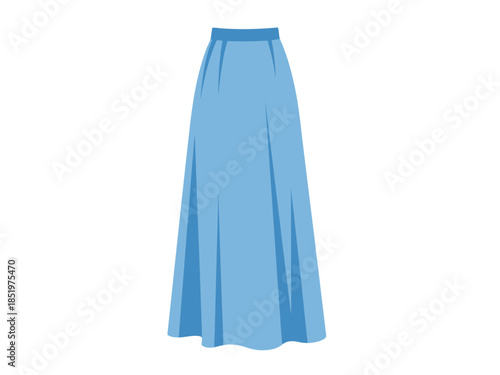 Elegant Sky Blue Maxi Skirt A Timeless Fashion Essential for Stylish Women