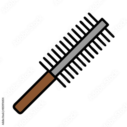 A single nail file against solid black background