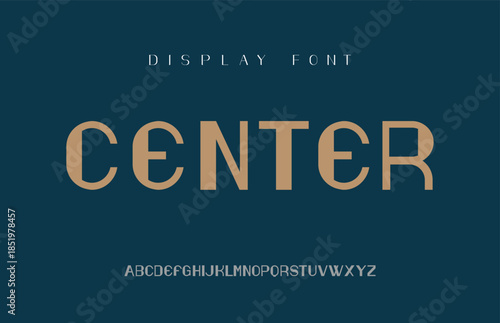 "Modern futuristic Techno Display Font, Bold Geometric Block Style Typeface For logos and Branding"