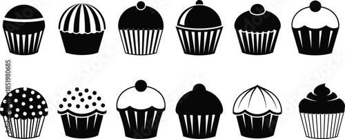 Shield badge silhouettes collection showing heraldic emblems protection icons medieval security shapes isolated on white background vector illustration set