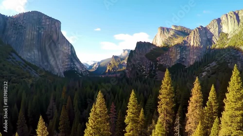 Wallpaper Mural Majestic Mountain Views Over Forest with Blue Sky Torontodigital.ca