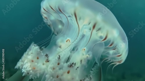 Wallpaper Mural Mesmerizing Underwater Close-Up View of a Jellyfish Torontodigital.ca