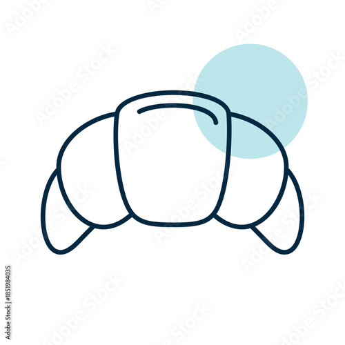 Fresh Baked French Croissant Icon
