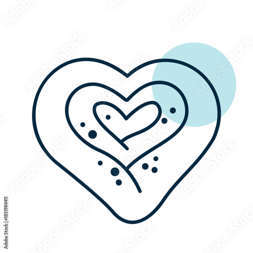 Delicious Heart-Shaped Sweet Bun Icon