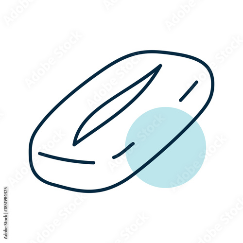 Traditional Italian Ciabatta Bread Icon