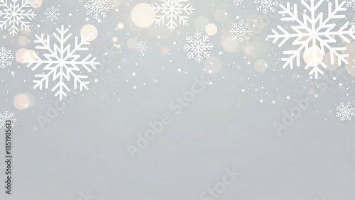 Winter Snowflake Clipart Set: White Sparkle Snowflake Design Elements
