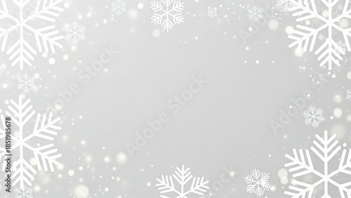 Winter Snowflake Clipart Set: White Sparkle Snowflake Design Elements