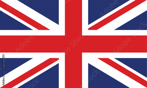 Detailed Graphic of the Iconic British Union Jack Flag