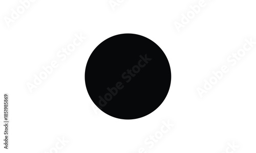 Minimalist Black Circle on a White Background
