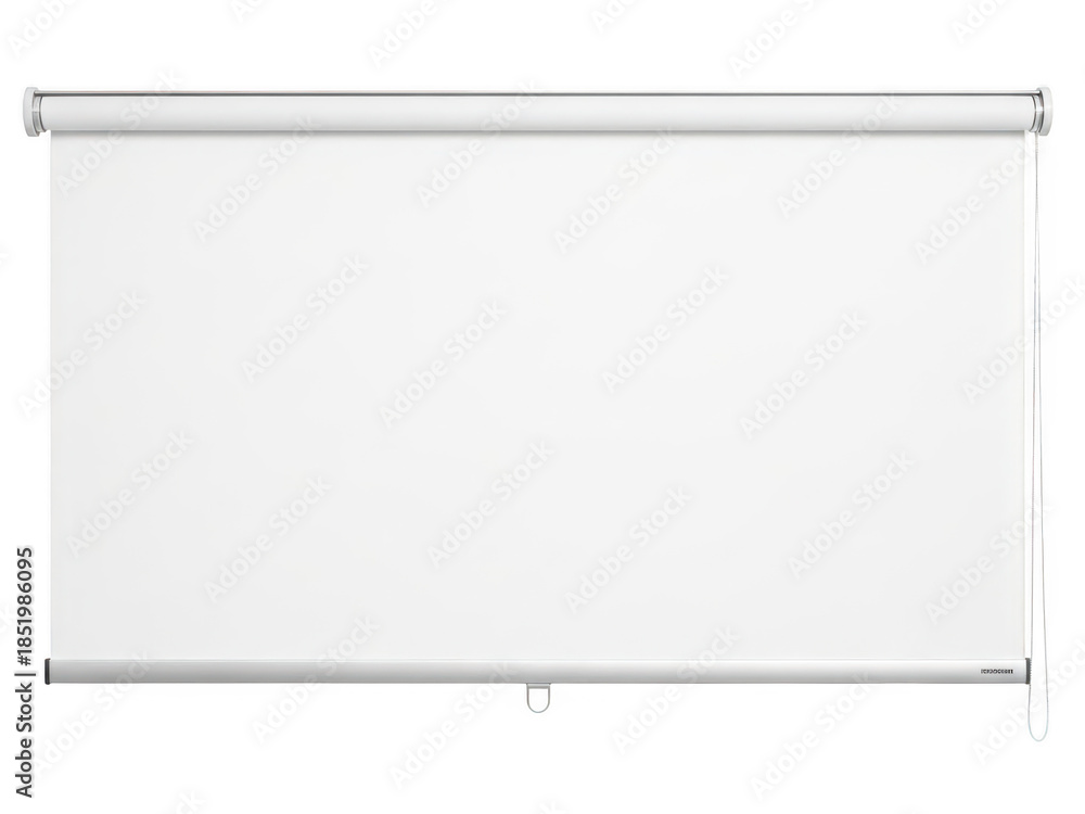 Obraz premium White roller blind isolated on transparent background