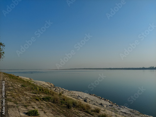 Calm River under Clear Sky