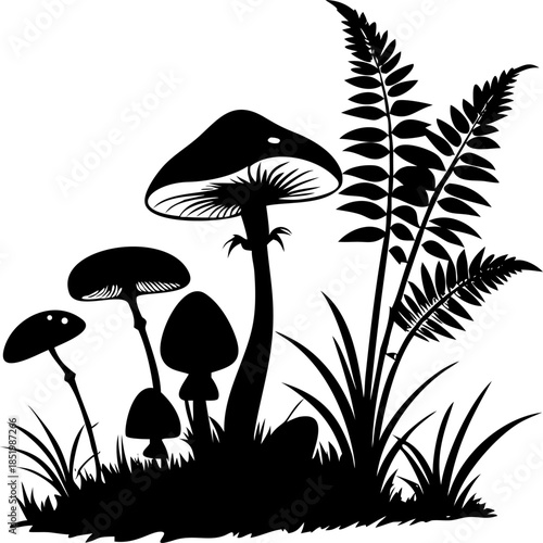 vector illustration of mushroom
