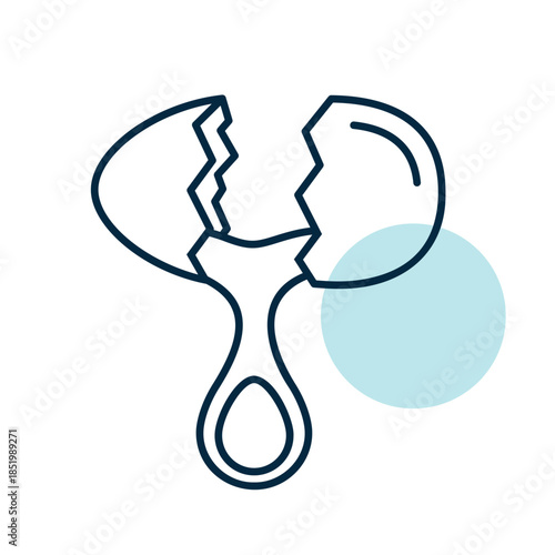 Classic Broken Egg with Yolk