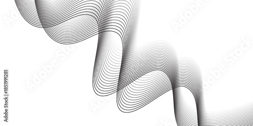 Abstract vector background with black wavy lines. vector,eps.10
