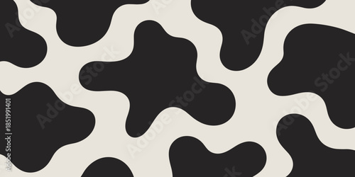 Black And White Cow Hide Pattern for Texture Design and Backgrounds