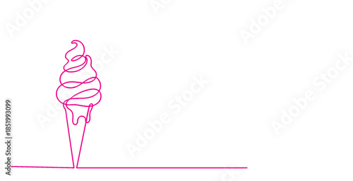 Ice cream line art