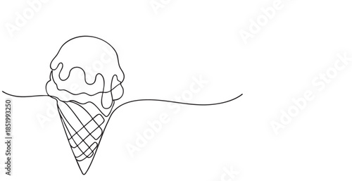 Ice cream line art