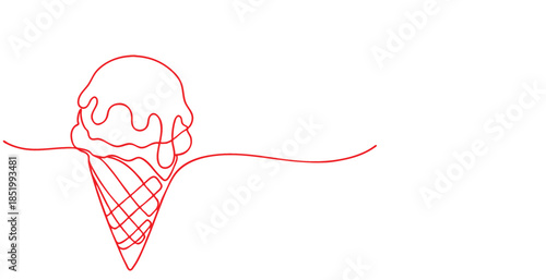 Ice cream line art