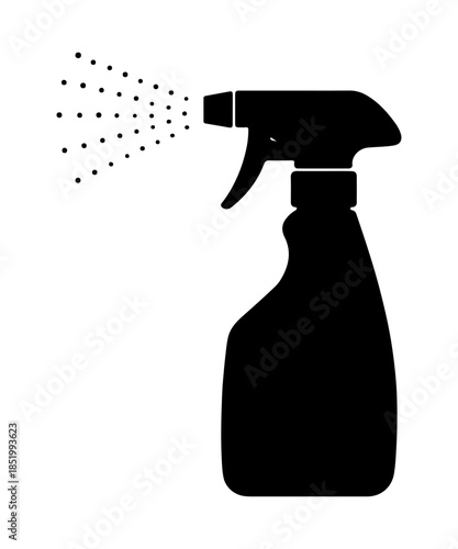 spray bottle isolated on white