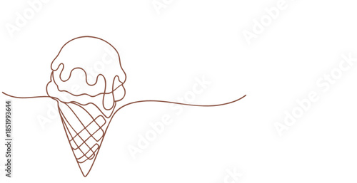Ice cream line art