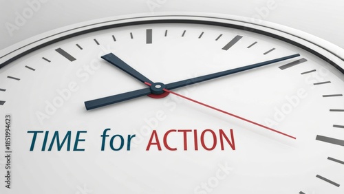 Wallpaper Mural Close-up of a clock face urging time for action Torontodigital.ca