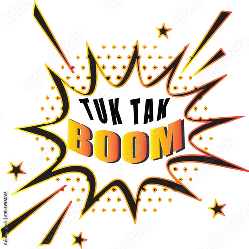 Tuk Tak Boom svg, logo, vector design