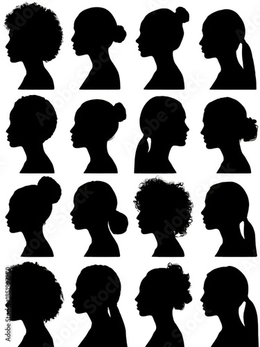 vector silhouette of a woman