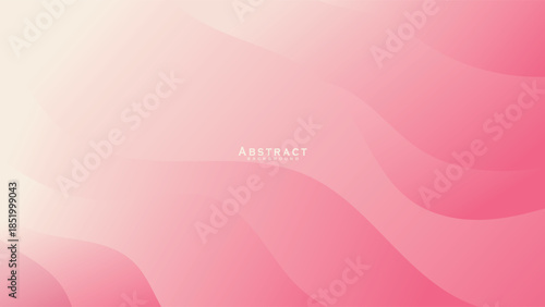 Soft Pink Abstract Wave Background with Smooth Gradient Curves Minimal Elegant Vector Design