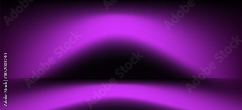 Abstract gradient podium background. Violet, purple and lilac empty 3d studio backdrop. Clean scene for product presentation mockup template. Vector illustration.