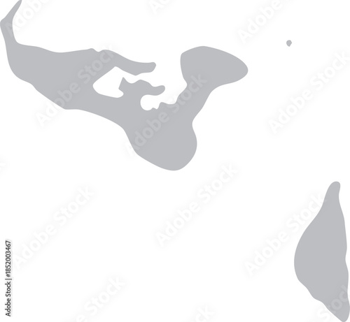Tonga Islands Map Grey Silhouette Country in Oceania Design Vector