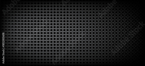 Black metal texture steel background. Perforated sheet metal. vector