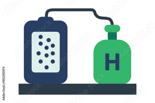 Hydrogen Fuel Supply vector