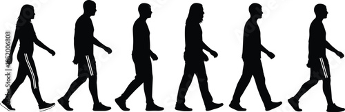 Large collection of black silhouettes featuring men and women reading books in various positions like sitting on chairs floor and beanbags