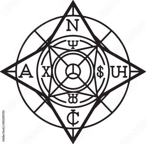 Mega Mystic Symbols Silhouette