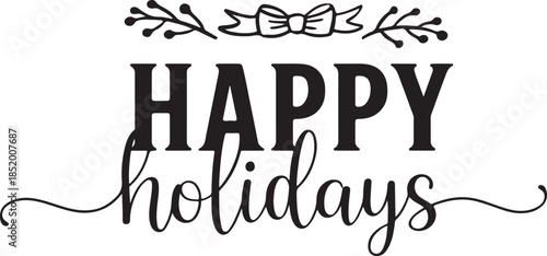 Happy New Year 2026 text illustration on a holiday card design featuring a business concept with love and celebration letters for a new city and country art sign