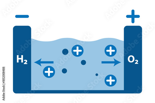 Proton Exchange Membrane Layer vector icon