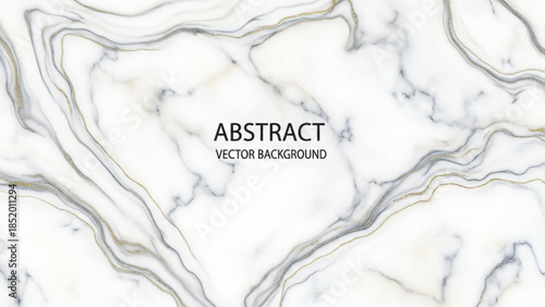 White marble abstract vector background with wavy gray lines and subtle texture