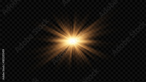 Png sunlight with sun light flare and ray. Shine gold glare with spark and sunlight. Png sun sunscreen sparkle glow sunshine burst halo magic sunbeam white effect overlay vector solar optical.
