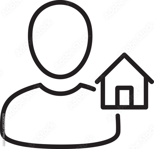 Real Estate Agent and Professional Homeowner User Icon