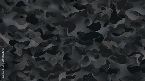Camouflage Abstract Pattern: A mesmerizing, high-angle view showcases a sea of swirling camouflage shapes. The strategic use of shadows and texture creates a unique sense of depth and dimension.