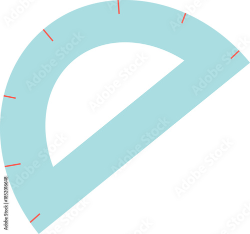 Protractor: A protractor is a simple tool used to measure angles. This image captures the essence of precision and geometric understanding. 