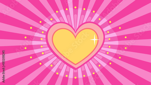 Radiant heart illustration