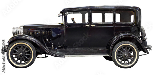 Vintage car isolated on transparent