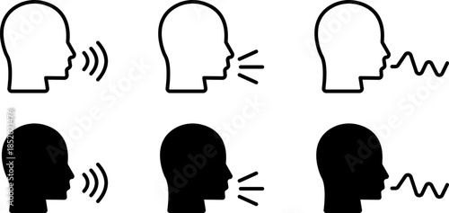 Speaking and Voice Icons