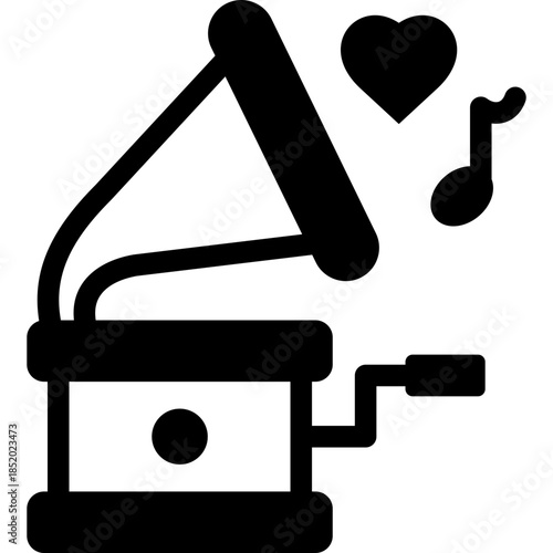 gramaphone glyph icon